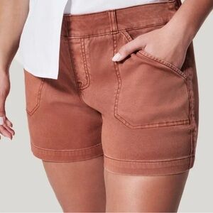 SPANX Bronze Glow High-Rise Pull-On Shorts